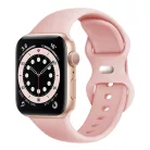 Apple Watch szíj - Techsuit (W031) - 1/2/3/4/5/6/7/8/9/10/SE/SE 2 (38/40/41/42mm) - Világos rózsaszín.