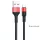 HOCO USB A - Type C 2A X26 kábel 1 m fekete-piros
