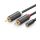 UGREEN AV102 2xRCA kábel (Cinch) jack 3.5 mm 1m fekete