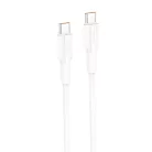 Foneng XS01 60W USB-C to USB-C kábel, 1m (Fehér)