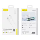 Foneng XS01 60W USB-C to USB-C kábel, 1m (Fehér)
