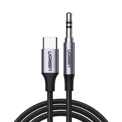 Ugreen kábel USB C - mini jack 3.5mm 1m szürke (AV143)