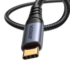 Joyroom Audio Transfer Series SY-A07 Mini Jack 3.5mm/USB-C Kábel 1.2m - Fekete