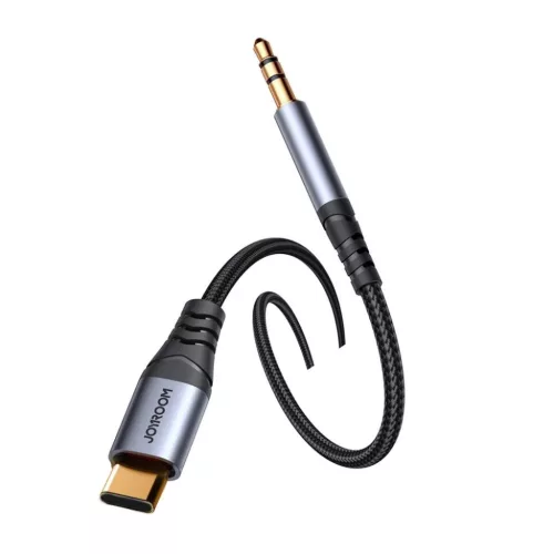 Joyroom Audio Transfer Series SY-A07 Mini Jack 3.5mm/USB-C Kábel 1.2m - Fekete