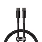 Baseus USB Type C - USB Type C kábel Power Delivery Quick Charge 100W 5A 1m fekete (CATWJ-01)