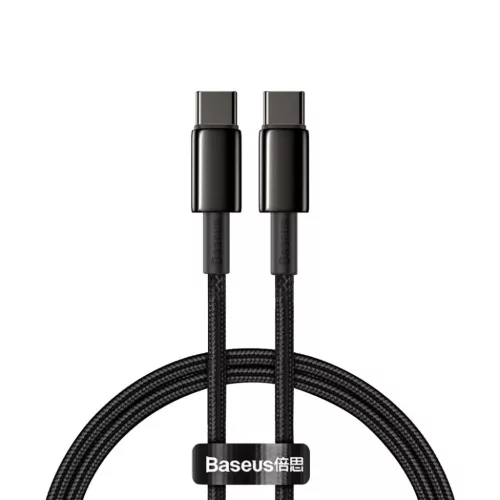 Baseus USB Type C - USB Type C kábel Power Delivery Quick Charge 100W 5A 1m fekete (CATWJ-01)