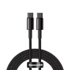 Baseus USB Type C - USB Type C kábel Power Delivery Quick Charge 100W 5A 2m fekete (CATWJ-A01)