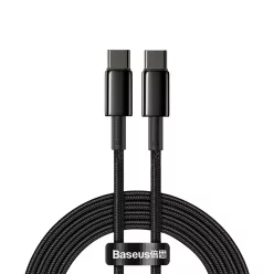   Baseus USB Type C - USB Type C kábel Power Delivery Quick Charge 100W 5A 2m fekete (CATWJ-A01)