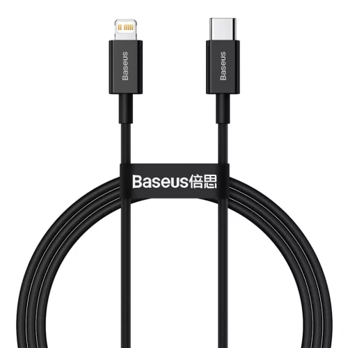 Baseus Superior USB Type-C - Lightning töltő és adatkábel PD 20W 1m fekete (CATLYS-A01)