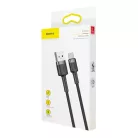 Baseus Cafule Nylon harisnyázott USB/USB-C kábel QC3.0 3A 0,5 m fekete-szürke)