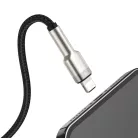 Baseus Cafule Metal nylon harisnyázott USB/ Lightning kábel 2.4A 2m fekete (CALJK-B01)