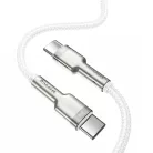 Baseus Cafule Metal Data USB Type C - USB Type C kábel 100 W (20 V / 5 A) 2 m fehér