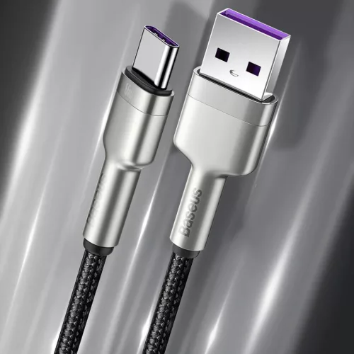 Baseus Cafule Series Metal USB - USB Type-C 66W kábel 1m fekete (CAKF000101)