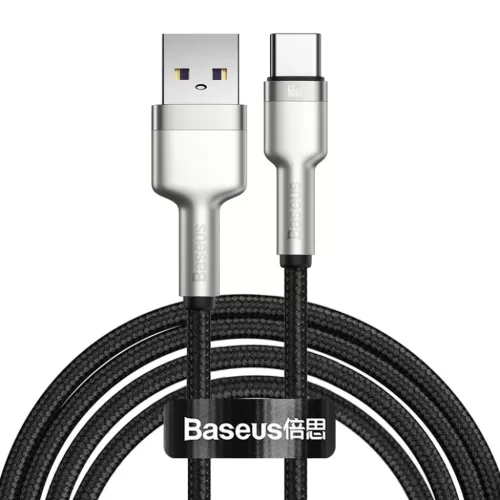 Baseus Cafule Series Metal Data USB - USB Type C 66W kábel 2m fekete (CAKF000201)