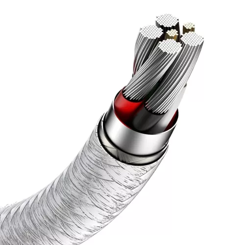 Baseus Cafule Series Metal USB - USB Type-C 66W kábel 1m fehér (CAKF000102)
