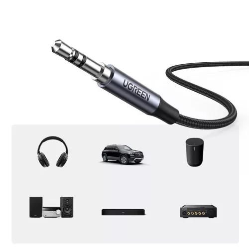 Ugreen AUX audio kábel 3.5mm mini jack - USB Type-C  1m black (CM450 20192)