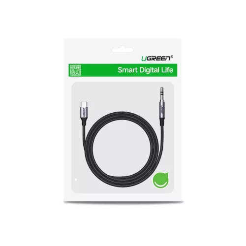 Ugreen AUX audio kábel 3.5mm mini jack - USB Type-C  1m black (CM450 20192)