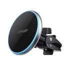 Acefast D3 Qi vezeték nélküli autós töltő MagSafe 15 W-os mágneses telefontartóval szellőzőrácsra fekete