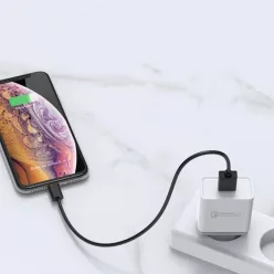 Ugreen hálózati töltő adapter USB QC 3.0 fehér (CD122)
