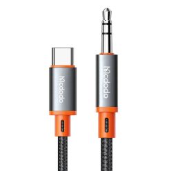   Mcdodo CA-900 USB-C 3.5 mm AUX mini jack kábel, 1.8m (fekete),