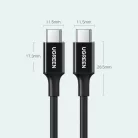 Ugreen töltő- és adatkábel USB Type C - USB Type C PD 100W 5A 2m fehér (US300)