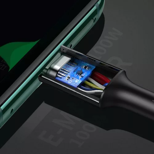 Ugreen töltő- és adatkábel USB Type C - USB Type C PD 100W 5A 2m fehér (US300)