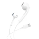 Foneng T15 vezetékes fülhallgató USB-C, 1.2 m (fehér)