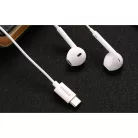 Foneng T15 vezetékes fülhallgató USB-C, 1.2 m (fehér)