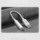 Joyroom 3.5mm mini audio jack - USB Type-C átalakító adapter fehér (SH-C1)