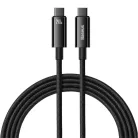 Baseus Tungsten Gold USB-C - USB-C gyors töltő adatkábel, 240W, 2m (fekete)