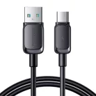 Joyroom Multi-Color Series A14 USB-A / USB-C 3A Kábel 1.2 m - Fekete