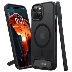 Torras - Pstand - iPhone 15 - Fekete tok