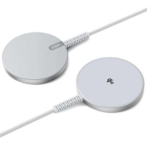 ESR Halolock Qi2 Mini Vezeték Nélküli Töltő 15W MagSafe-kel - Ezüst