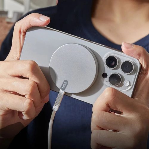 ESR Halolock Qi2 Mini Vezeték Nélküli Töltő 15W MagSafe-kel - Ezüst