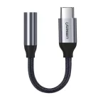 Ugreen 3.5mm jack audio/ USB Type-C fülhallgató adapter 10cm szürke