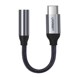   Ugreen 3.5mm jack audio/ USB Type-C fülhallgató adapter 10cm szürke