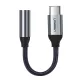 Ugreen 3.5mm jack audio/ USB Type-C fülhallgató adapter 10cm szürke