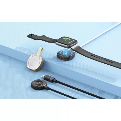 Vezeték nélküli töltő Apple Watch-hoz 2,5W, 1m (fekete)