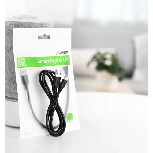 Ugreen USB/ USB Type-C kábel 3A kábel 0.5m fekete