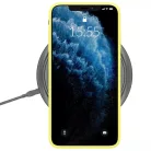 iPhone 14 Pro Max 3MK matt szilikon tok citromsárga