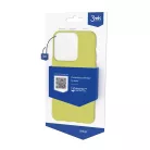 iPhone 14 Pro Max 3MK matt szilikon tok citromsárga