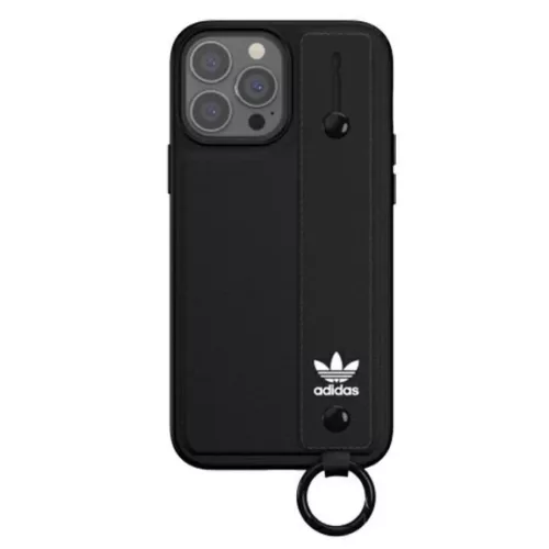 Adidas OR kézpántos tok iPhone 13 Pro Max 6.7" fekete/fekete 47139 tok
