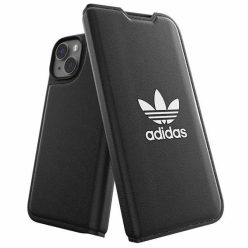   Adidas OR Booklet fliptok BASIC iPhone 14 6.1" fekete/fekete fehér 50181