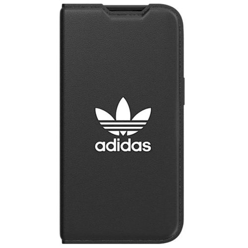 Adidas OR Booklet fliptok BASIC iPhone 14 6.1" fekete/fekete fehér 50181