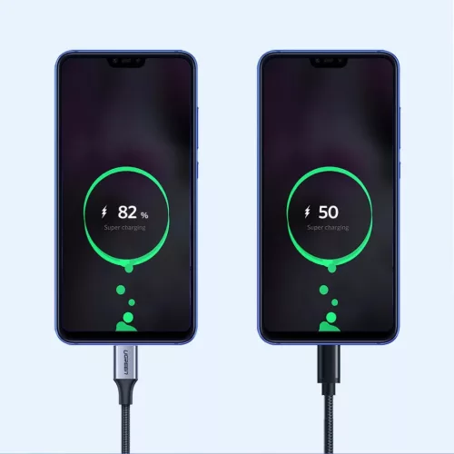 Ugreen USB/USB Type-C kábel QC 3.0 gyorstöltéssel 3A 1m szürke