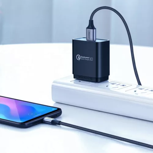 Ugreen USB/USB Type-C kábel QC 3.0 gyorstöltéssel 3A 1m szürke