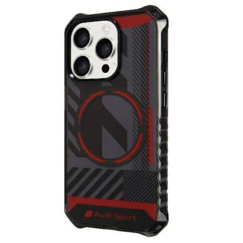 Apple iPhone 15 Pro Max fekete Audi Hardcase IML Sport MagSafe eredeti tok (AU-IMLMIP15PM-RSQ/D2-BK)