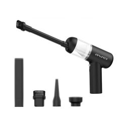   AWEI Mini Porszívó V2 Vezeték nélküli Pormérővel Fekete