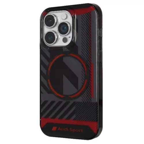 iPhone 14 Pro Max 6.7" fekete/fekete Audi IML Sport MagSafe tok