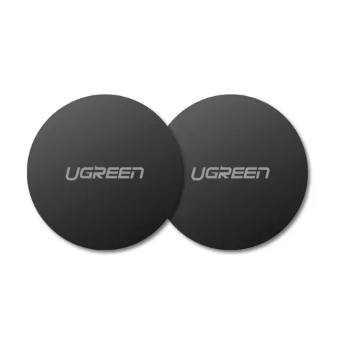 Ugreen 2x fém betét mágneses autós tartókhoz fekete (30836) fémlap